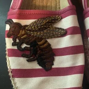 GUCCI
Canvas Mens Striped Alejandro Espadrilles 10 White Dark Pink Gucci | Shoes | Guccicanvas Mens Striped Alejandro  main image 4